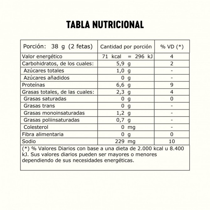 Jamón ahumado vegano  x 900gr Jamón ahumado vegano  x 900gr