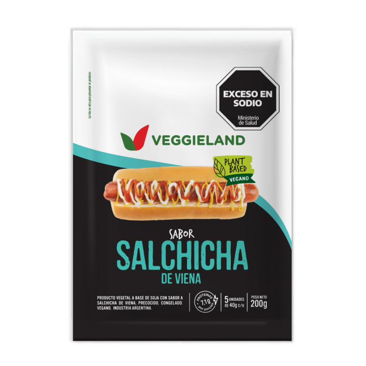 Salchicha de viena vegana