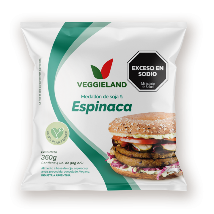 Medallón Soja y Espinaca